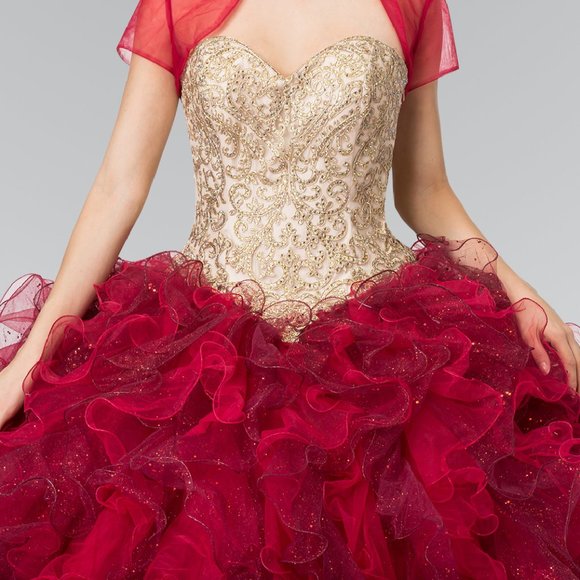 Sweetheart Neck Ballgown Evening Dress GSGL2211 - Picture 6 of 9